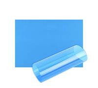 Hojas de Acetato A4 OHP Hoja de Acetato de Color Película Transparente de plástico Filtro de luz Gel Ayuda de Lectura Gruesa 100 micras (A4 - Azul - 10 Hojas)