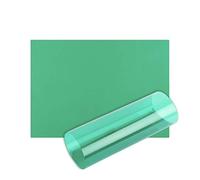 Hojas de acetato A4 OHP Hoja de acetato de color transparente Película de plástico Filtro de luz Gel Ayuda de lectura gruesa de 100 micras (Tamaño A4, verde, 10 hojas)