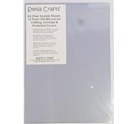 Hojas de acetato transparente A4, paquete de 10 (150 micras) para manualidades, superposiciones y cubiertas protectoras