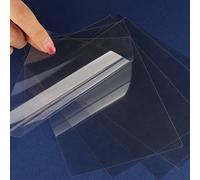 Hojas de acetato transparentes resistentes al calor para hacer ventanas de coctelera 5 unidades juego de hojas de plástico transparente para manualidades álbumes de recortes tarjetas 8.5 x 11 pulgadas