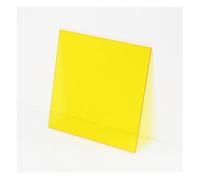Hojas de acrílico multicolor 200x200 mm 3 for elaboración diseño artístico y decoración del hogar(Clear Yellow)