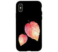 Hojas de Acuarela de otoño Carcasa para iPhone X/XS