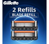 Hojas de afeitar Gillette PROGLIDE, 2 recambios de hoja de afeitar para máquina de afeitar para hombre, hoja de afeitar manual portátil, hojas de afeitar de 5 capas
