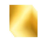 Hojas de aluminio para gofrado - Metal artesanal de 12 x 12 pulgadas, aluminio plateado dorado de doble cara | Material pesado para grabado, montaje, herramientas, pintura, artesanía, elaboración D