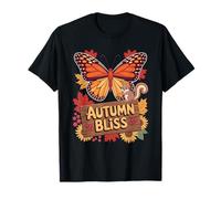 Hojas de Ardilla Mariposa Autumn Bliss Camiseta