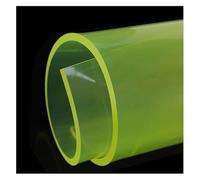 hojas de caucho flexibles de poliuretano de silico Yellow PU Polyurethane Sheet 1mm Thick Multiple Sizes For Industrial Machinery Lining Plate(20cm x 30cm)