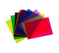 Hojas de celofán de colores: decoraciones artesanales, película de colores para cubrir luces, filtros de luz | Envoltura de violonchelo de hoja de celofán coloreada, aislamiento térmico de 10 colores