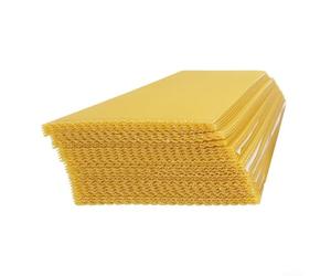 Hojas de cera de abeja pura para hacer velas, base de cera amarilla natural para marcos de colmena, 415 x 195 mm, paquete de treinta unidades para proyectos de bricolaje