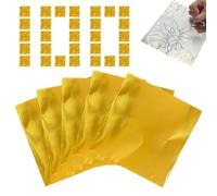 Hojas de de aluminio para manualidades de aluminio brillante Juego de 100 piezas de para manualidades | Lámina metálica decorativa para uñas, artesanías, grabado en relieve pa