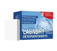 Hojas de detergente para ropa | 120 cargas de jabón de viaje para lavadora, tiras de lavado de fresco de larga duración para uso diario, hogar, viajes, hotel, crucero, camping, viajes en casa