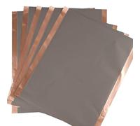 Hojas de electrodos negativos de lámina de cobre recubiertas de 5 piezas for baterías de litio - 241 mm x 200 mm, revestimiento de una o dos caras(Double sided coating)