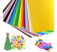 Hojas de espuma EVA de 18 colores para cosplay, espuma EVA de 1 mm de grosor, 50 x 50 cm, papel de espuma EVA para manualidades, proyectos de bricolaje