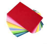 Hojas de fieltro surtidas, paquete de 28 cuadrados de tela suave no tejida de 20 x 30 cm para arte escolar y manualidades (25 colores)