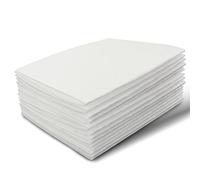 Hojas de fieltro, tela de fieltro de 7 x 11 pulgadas para manualidades, 10 unidades, tela de Halloween y Navidad, fieltro de otoño para proyectos de bricolaje y costura (blanco)