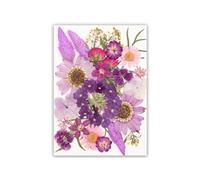 Hojas de Flores secas Naturales para álbumes de Recortes, marcadores de Velas, fabricación de Joyas, Flores secas Naturales prensadas para decoración Hecha a Mano de Resina epoxi