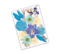 Hojas de Flores secas Naturales para álbumes de Recortes, marcadores de Velas, fabricación de Joyas, Flores secas Naturales prensadas para decoración Hecha a Mano de Resina epoxi