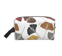Hojas de Gingko, Bolsa de Maquillaje Bolsa de cosméticos Bolsa de artículos de tocador de Viaje portátil Organizador de Bolsa de Maquillaje
