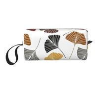 Hojas de Gingko, Bolsa de Maquillaje Bolsa de cosméticos Bolsa de artículos de tocador de Viaje portátil Bolsa de Maquillaje