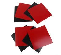 Hojas de goma de tenis de mesa con esponja dura para un ataque rápido, 2,2 mm de grosor, rojo y negro para gomas de ping pong, juego de repuesto sensible a giro alto para interiores