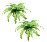Hojas de hiedra falsa realista follaje de seda para la decoración del hogar (2PCS)