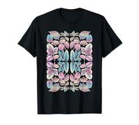 Hojas de higuera de Goma Pastel Collage de Hojas de Planta botánico soñador Camiseta