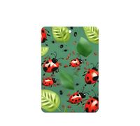 Hojas de impresión de hojas y mariquitas, 10 unidades, ambientador de coche, hojas colgantes perfumadas con cuerda para el hogar