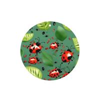 Hojas de impresión de hojas y mariquitas, 10 unidades, ambientador de coche, hojas colgantes perfumadas con cuerda para el hogar