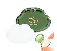 Hojas de jabón para manos, 50 unidades/ de papel portátil, hojas de espuma para limpieza al aire libre, viajes esenciales, camping, senderismo, mochileros, y pícnic