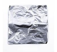 Hojas de lámina dorada de cobre plateado, 100 unidades para manualidades, decoración de muebles, marcos de fotos, lienzo, arte de 5.5 pulgadas (plateado)