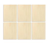 Hojas de madera contrachapada, 6 unidades, hojas de madera sin tratar, hojas de tilo para cortar tablas de modelo, superficie lisa de material para aficiones, suministros de arte de precisión | Uso de