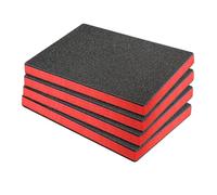 Hojas de organizadores de herramientas de espuma protectora con insertos de espuma de materiales EPE, acolchado para protectores de almacenamiento en cajones, 4 piezas/set, forros de caja de