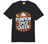Hojas de otoño de Pumpkin Spice Queen Comfort Colors Adult Heavyweight T-Shirt