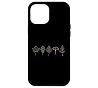 Hojas De Otoño Minimalista Línea Arte Otoño Carcasa para iPhone 12 Pro MAX