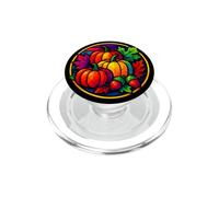 Hojas de otoño patrón de Calabaza otoño Color Hojas PopSockets PopGrip para MagSafe