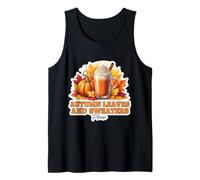 Hojas de otoño y suéteres por Favor Amante del otoño Calabaza Especias Camiseta sin Mangas