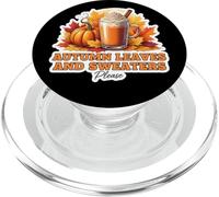 Hojas de otoño y suéteres por Favor Amante del otoño Calabaza Especias PopSockets PopGrip para MagSafe