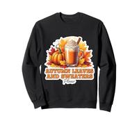 Hojas de otoño y suéteres por Favor Amante del otoño Calabaza Especias Sudadera