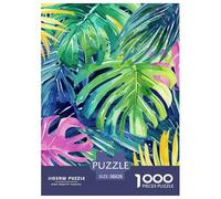 Hojas de Palma Rompecabezas De Papel 1000 Piezas animación Juego De Habilidad para Toda La Familia Idea De Regalo para Ella O Él para Adultos Y Niños 38x26cm/1000pcs