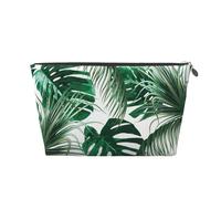 Hojas De Palma Verde Tropical Hoja De Selva, Bolsa de artículos de tocador Bolsa de Maquillaje Bolsa de cosméticos Bolsa de artículos de tocador de Viaje portátil
