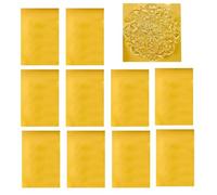 Hojas de pan de oro para arte 10 Láminas de Aluminio Dorado para Dorar