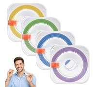 Hojas de papel abrasivo para los dientes con bandas de pulido, limpieza de incrustaciones dentales, pulido dental para cuidado bucal, juego de 4 bandas abrasivas, 4 mm x 6 m