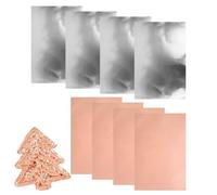 Hojas de papel de aluminio de doble cara para repujado | Hojas de metal anchas para grabar en relieve para Navidad, cumpleaños, vacaciones, proyectos de arte, reparación de estatuas