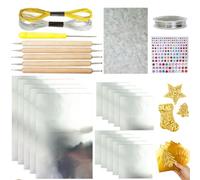 Hojas de papel de aluminio para manualidades, 10 hojas de aluminio para manualidades, manualidades, álbumes de recortes y decoración del hogar (plata)