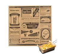 Hojas de papel encerado para gastronomía - Fundas para cestas para alimentos secos, papel de regalo resistente a las grasas, 200 unidades | Hojas para envolver para el pan cocina cocción al