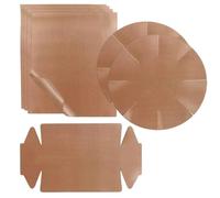 Hojas De Papel Para Hornear | Utensilios de Alimentario Reutilizables y Antiadherentes,Forros para Freidora de Aire - para Hornos, Vaporeras, Fritura, Hogar, Camping, Barbacoa, Picnic, Patio y Jardín