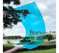 Hojas de policarbonato resistentes a los rayos UV de 1,5 mm de grosor, impermeable, para jardín e invernadero, fácil de cortar, color azul, 1,56 m x 2 m