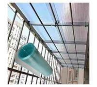 Hojas de policarbonato transparente para techos de 0,8 mm, paneles de iluminación diurna de fibra de vidrio con tornillos para techos, cocheras, terrazas