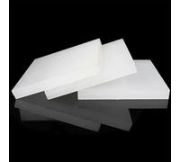Hojas de polipropileno blanco de calidad alimentaria, 3 uds., 200x20 0/210x297mm, 2-6mm de espesor, tablero de plástico duradero for uso versátil(200x200x2mm)