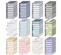 Hojas de Presupuesto,72 PCS Planificador de Presupuesto A6 6 Agujeros Hojas de Ahorro y Gastos Recambios para Carpeta Organizadora de Dinero Ideal para Hogar Oficina y Escuela