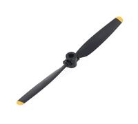 Hojas de reemplazo de plástico Duradera de la hélice de avión RC para Wltoys XK A300 Remote Control Aircraft Part Parte de Repuesto Negro y Amarillo